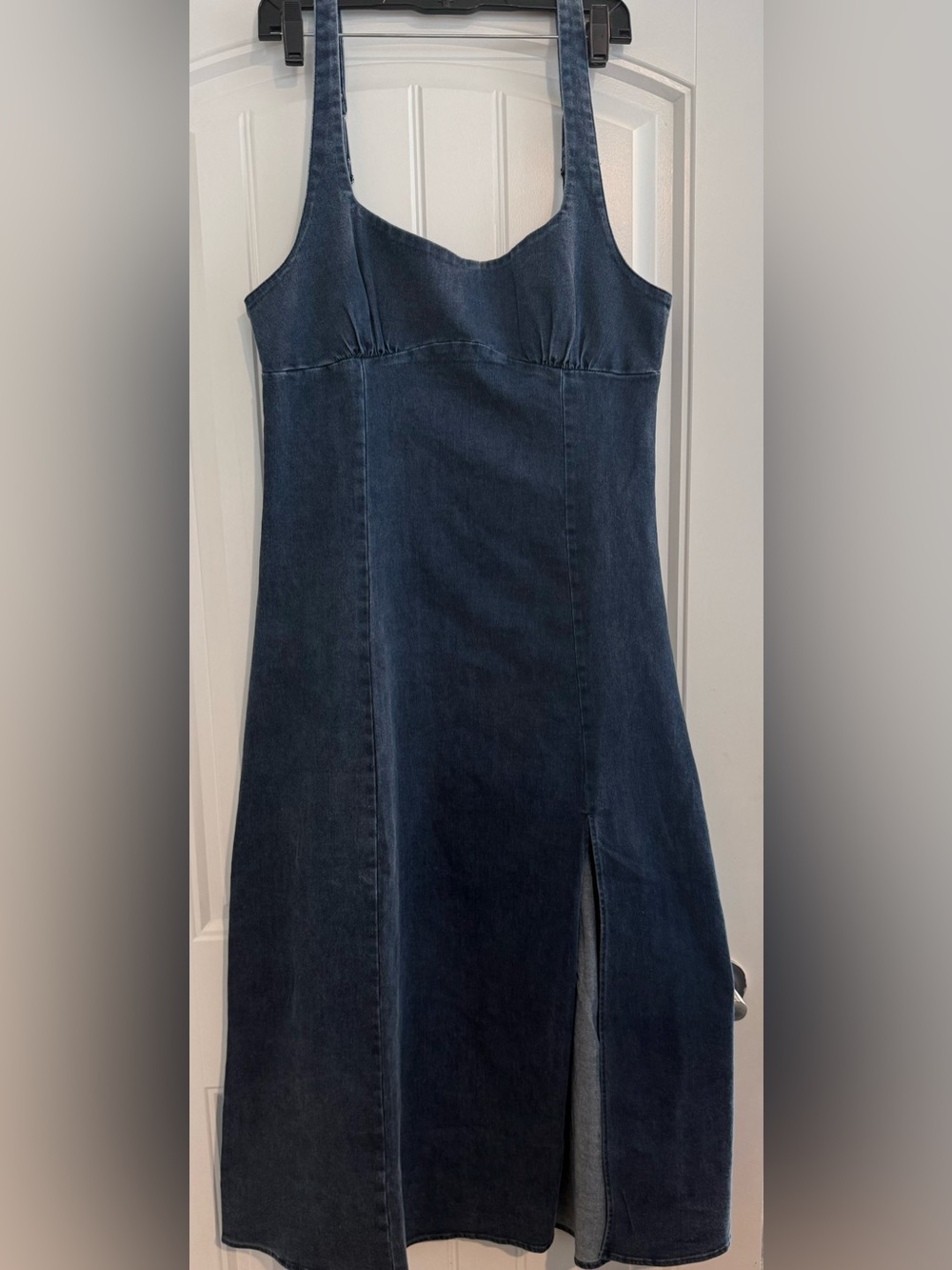 Umgee Dark Indigo Denim with adjustable straps size Large Festival Boho Spring